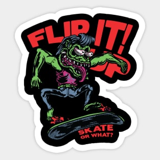 Flip it up Sticker